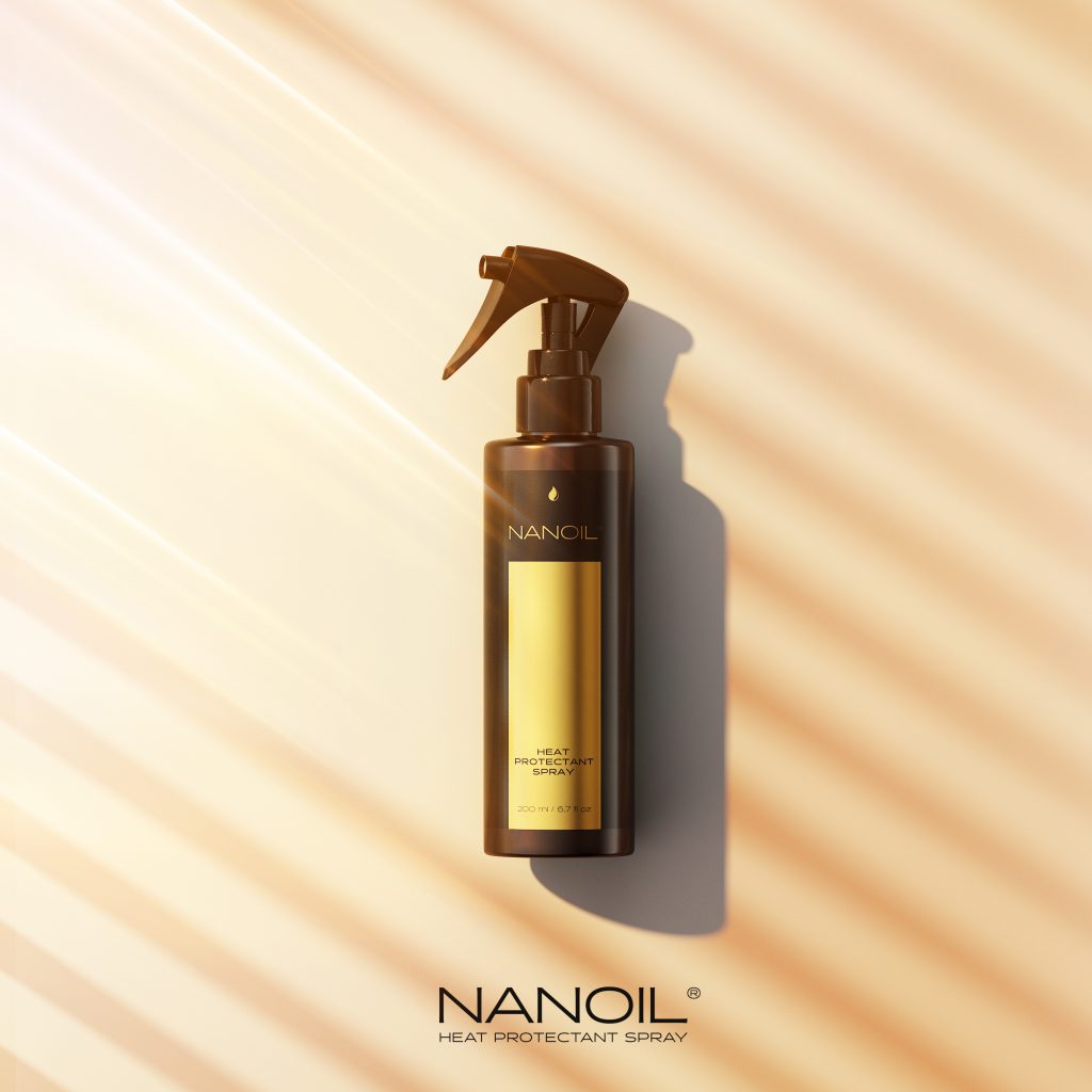 favourite heat protectant spray Nanoil