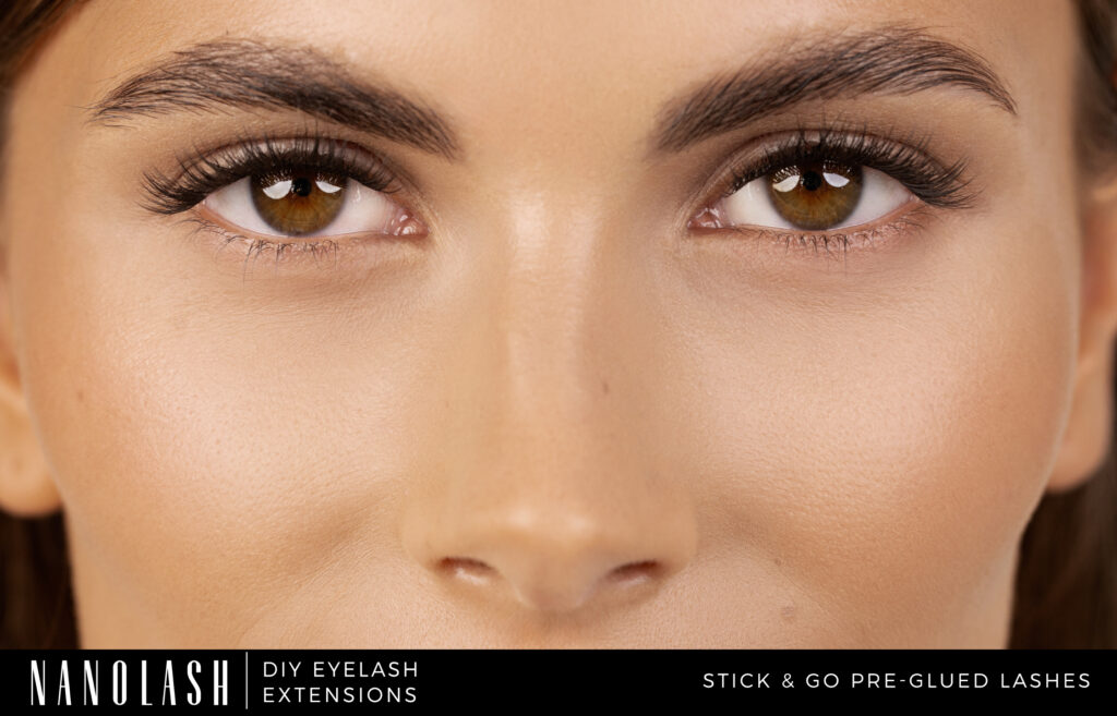 pre glued lashes clusters nanolash